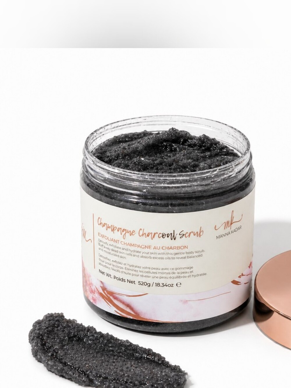 Champagne Charcoal Body Scrub